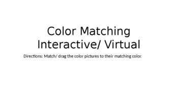 Preview of Free Digital/ Interactive Color Match