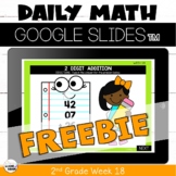 Digital Morning Work Math for Google™ Classroom 2nd Grade Week 18