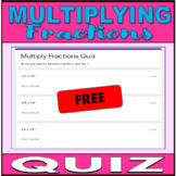 Free Digital Quiz - Multiply Fractions