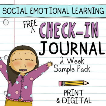 Preview of Free Social Emotional Learning Check-In Journal | SEL Activities