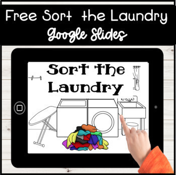 Preview of Free Digital Sort the Laundry Life Skills Vocational Activity 