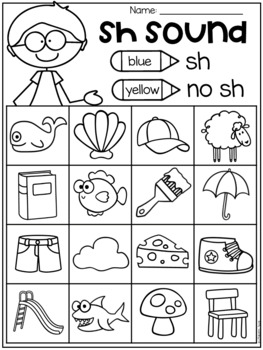 Free Digraph Worksheets - ch, th, sh by My Teaching Pal | TpT