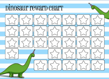 Preview of Free Dinosaur Rewards Chart