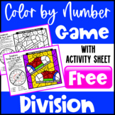 Free Division Color by Number Game: Bonus Division Coloring Sheet