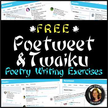 Preview of Free Download Poetry Activity Twitter-Style: Writing a Poetweet or Twaiku