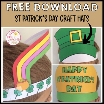Preview of Saint Patrick's Day Printable Hats FREE DOWNLOAD