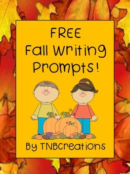 Preview of FREE Fall Writing Prompts