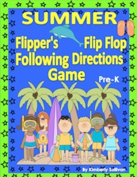 Preview of Free Downloads Summer Following Directions Pre-K