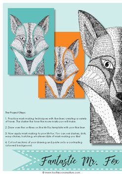 Preview of Free Drawing & Painting Projects- Fantastic Mr Fox & Fantastic Felines