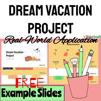 Preview of Free Dream Vacation Project - Example Slides