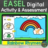 Free EASEL Rhymes, Rhyming Words Activity and Assessment Digital