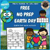 Free Earth Day Math Activity for PreK, TK, Kindergarten, F