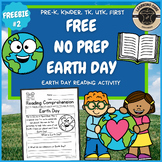 Free Earth Day Reading Activity for PreK, TK, Kindergarten
