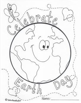 Free Earth Day Coloring Page By Noodlzart Teachers Pay Teachers