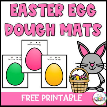 Preview of Free Easter Egg Dough Mats