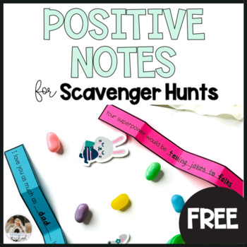 Preview of Free Positive Notes Prompts for Easter Egg Hunts