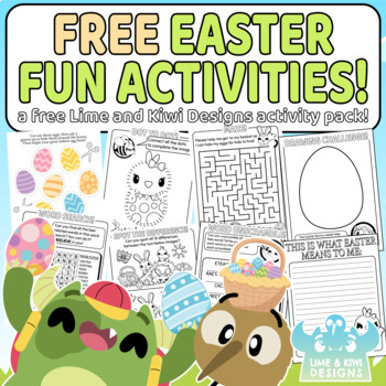 Preview of Free Easter Fun Activity Sheets - COVID-19, Distance Learning PERSONAL-USE ONLY