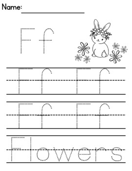Free Easter Letter F Tracing Worksheet - Phonics Practice for Preschoolers
