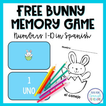 Preview of Free Easter  Matching Game in Spanish!