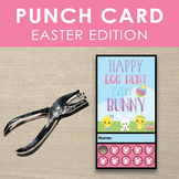 Free Easter Punch Card- For Classroom Rewards or Behavior 