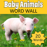 Free Easter Resource: Adorable Baby Animal Word Wall
