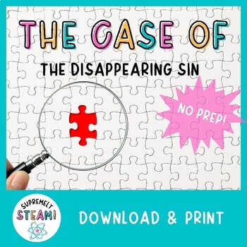Preview of Free Easter STEM / STEAM Activity - Case of the Disappearing Sin Science Lab!