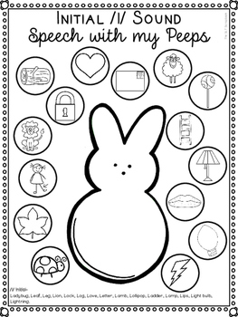 Free Easter Themed Speech Sound Worksheets- l and l blends ...
