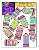 {Free} Easter/Spring Patterned Pencils Clipart