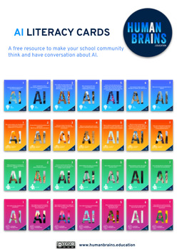 Preview of Free Editable AI LITERACY CARDS