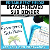 Substitute Binder Templates - Editable Emergency Sub Plan 