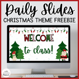 Free Editable Christmas Daily Slides Template - Google Slides