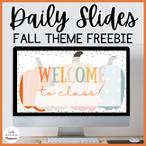 Free Editable Fall Daily Slides Template - Google Slides
