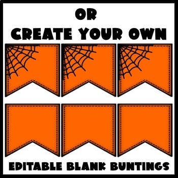 Free Editable Halloween Banner by Carol Bell - Saved By A Bell | TpT