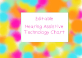 Free Editable Hearing Assistive Technology Chart (Deaf/Har