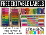 Free Editable Labels
