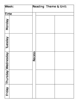 Preview of Free~ Editable Lesson Plan Template with CCSS Embedded in it