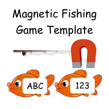 Preview of Free Editable Magnetic Fishing Game Template