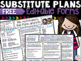 Free Editable Substitute Forms