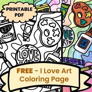 An Art Class Easel coloring page