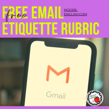 Preview of Free Email Etiquette Rubric / Editable Google Slides / Distance Learning Ready 