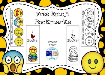 free emoji bookmarks by atbot the book bug teachers pay teachers