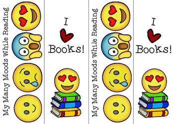 free emoji bookmarks by atbot the book bug teachers pay teachers