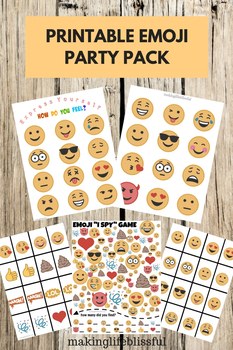 Free Emoji Printable Pack for Kids by Making Life Blissful | TPT