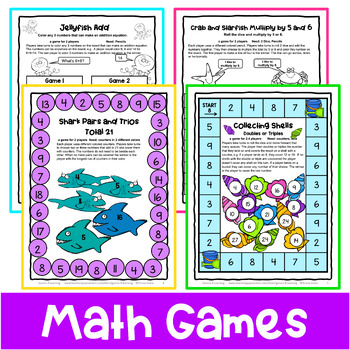 FREE Math Games with Cards for Summer Fun