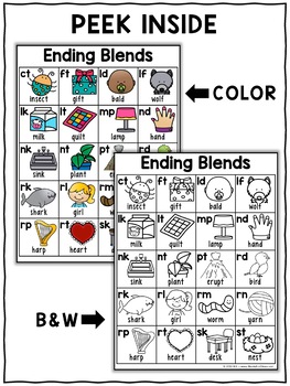 Free Ending Blends Chart