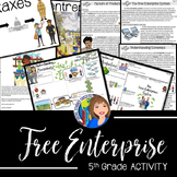 Free Enterprise Activity Reading Doodle Notes and Scenario