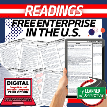 Preview of Free Enterprise in United States DBQ Reading Comprehension Passages & Questions