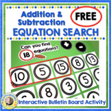 Addition and Subtraction Facts Game FREE
