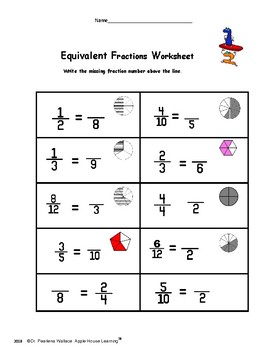 equivalent fractions worksheet grade 2