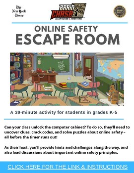 Preview of Free Escape Room: Online Safety